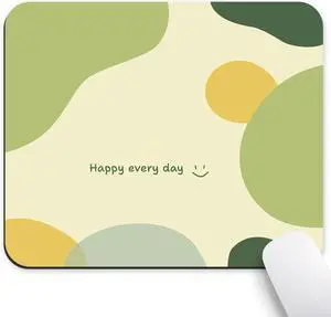 Mouse Pad Non-Slip Washable Waterproof Computer Mousepad. Cute Minimalist Portable Design with Premium Washable Cloth and Stitched Edges Mouse pad 9.5x7.9 inches (A323)