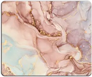 Mouse Pad Square Mousepad Personalized Premium-Textured Non-Slip Rubber Base Mouse Mat Waterproof Gaming Mouse Pad for Wireless Mouse Computers Laptop Office Home (Pretty Marble)