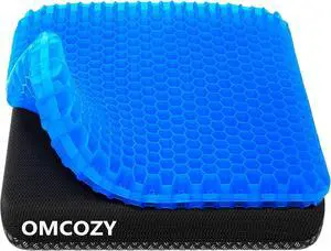 Gel Seat Cushion Cooling seat Cushion (Super Large & Thick) Breathable Honeycomb Design Absorbs Pressure Points Seat Cushion Gel Cushion for Office Chair Home Car seat Cushion for Wheelchair
