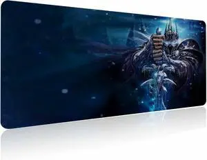 Mouse Pad XXL Lich King Extra Large Gaming Mousepad Laptop Desk Pad Mat Non-Slip Rubber Base Stitched Edges Smooth Fabric Computer Keyboard & Mice Combo Pads 31.5x15.7 Mouse Pad XXL Lich King Extra Large Gaming Mousepad Laptop Desk Pad Mat Non-Slip Rubber Base Stitched Edges Smooth Fabric Computer Keyboard & Mice Combo Pads 31.5x15.7