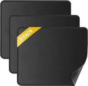 3 Packs Mouse Pad with Stitched Edge Ultra-Smooth Surface Mouse Pads with Anti-Slip Rubber Base Washable Waterproof & Soft Mouse Pads for Computers Laptop PC Office & Home