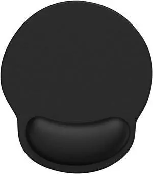 Mouse Pad with Wrist Rest Comfortable Memory Foam Mouse Mat Gaming Pad with Wrist Support Pain Relief Mouse Pad for Office Computer Laptop Typist Gamer (Black)