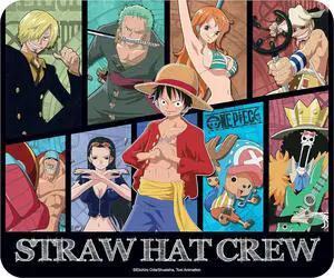 One Piece New World Mousepad 9.25 x 7.7 Features Luffy Zorro Nami & Chopper Non Slip Rubber Mouse Pads Office Rectangle Mouse Mat Anime Manga Gift