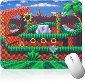 Grassland Gaming Mouse Pad Classic Collection Mouse Pad with Non-Slip Rubber Base Stitched Edge Mouse Pads for Desk Computers Laptop Office 7.9×9.5 in