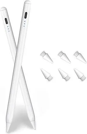 Stylus Pencil for  iPad A16/11th Gen(2018-2025) 2Pack Active iPad Pen Fast Charging Palm Rejection&Tilt Sensitivity for i Pad 11/10/9/8/7/6 iPad Pro M4/12.9/11 iPad Air M3/M2/5/4/3 Mini 7/6/5