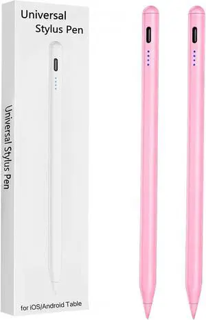 2 Pieces Stylus Pen for  Galaxy Tab A9/A8/A7 Tablet Pens for iOS/Android/Windows Stylists Pen with Dual Touch Screen Stylus Pencil (Pink)