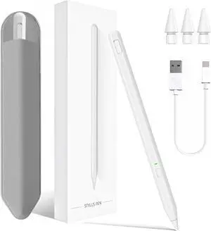 Stylus Pen for iPad 11th&10th Generation Pen with Pencil Holder Palm Rejection for Air11&13(M2/M3) Pad Pro 11&13(M4) iPad 6-11th iPad Pro 11/12.9  iPad Air 3/4/5 Mini 5/6