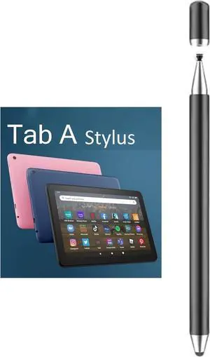 2-in-1 Stylus Pen for  Galaxy Tab A9+ Plus/A9/A8/A8 Plus/A7/A7 Lite High Sensitivity & Precision Capacitive Pencil for iPad Pro/iPhone/Fire HD/Surface Tables All Touch Devices (Black)