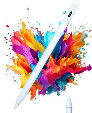 Stylus Pen for iPad 2018-2025 No Lag Tilt Sensitivity Bluetooth Fast Charge for  Pencil with Magnetic Compatible with iPad 11/10/9/8/7/6 Air 3/4/5 Pro 11/12.9/M4 Mini 5/6