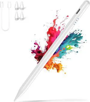 Stylus Pen for iPad Pencil 10th Generation 20 Mins Fast Charge with Tilt Sensitivity&Palm Rejection Stylist for(2018-2025) iPad 6/7/8/9/10/11(A16) Air3/4/5/M2/M3 Mini5/6 Pro 11/12.9/M4 White