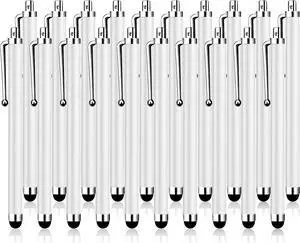 20 Pack Stylus Pen Stylus Pen for Touchscreen High Precision and Sensitivity for Everyday Writing/Drawing Universal Stylus Compatible with All Touch Screens White