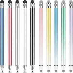 Stylus (10 Pcs) Two Different Stylus Pen Combinations High Precision and Sensitivity Suitable for iPhone/ipad/Android Tablets Compatible with All Touch Screens (10-Pack Mix)