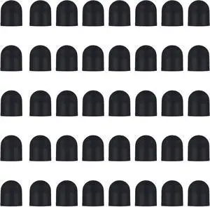 40 Pcs Silicone Stylus Pen Tips 0.24inch (6mm) Stylus Replacement Tips Pen Tip Styluses Pens Pencil Tip for Capacitive Styluses Pens Touchscreen Tablet Universal Styluss Ends (Black)