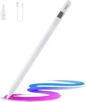 Stylus Pen for iPad with Magnetic Charging Device Compatibility Check Required Compatible with iPad 6th10th Gen Pro 11/12.9/13 Air 3/4/5 Mini 5/6/7 USB-C Fast Charging Palm Rejection