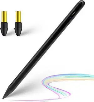 iPad Air M2/M3 Pencil - 2X Fast Charging Stylus Pen for iPad Air 3/4/5/M2/M3 Black