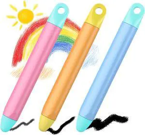 Kid-Friendly Stylus Pen for Touch Screens 3 Pack Kids Tablet Stylus for iPad iPhone Fire Tablet Fire Kids  Tablets and All Touch Screen Devices Safe Stylus Pen for Kids (Only Pens)
