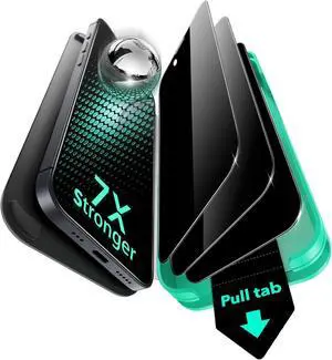 3 Pack 9H+ Glass for iPhone 14 Pro Max Privacy Screen Protector [Military Grade Shatterproof & Longest Durable] Armorite Anti-spy Tempered Glass with UltraFit Tray