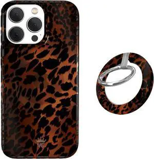 MagSafe Grip + iPhone 15 Pro Max Case (Bundle - Leopard Tort)