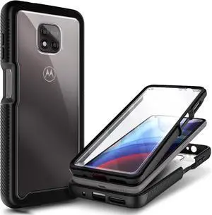 Compatible with Motorola Moto G Power 2021 Case Black | with Built-in Screen Protector | 16FT Military Grade Drop Tested Full-Body Protection Bumper Shockproof Cover Compatible with Motorola Moto G Power 2021 Case Black | with Built-in Screen Protector | 16FT Military Grade Drop Tested Full-Body Protection Bumper Shockproof Cover