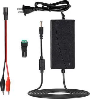 DC 12V 5A Power Supply Adapter Converter Transformer AC 100-240V Input with 5.5x2.5mm DC Output Jack for 5050 3528 LED Strip Module Light Security Camera System CCTV Routers