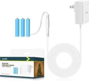 AC Power Supply Adapter for AAA Battery Replace 3 AAA Battery White