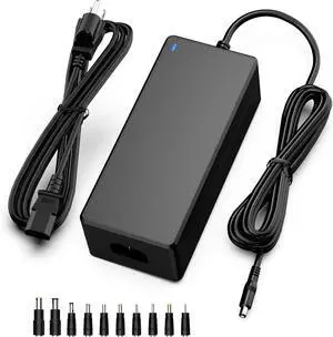 19V Power Supply Adapter 3.42A 65W AC/DC Converter Transformer 100V~240V AC Input with 5.5mmx 2.5mm Plug for LCD LED Monitor HDTV 3D Widescreen Bluetooth Speaker Printers Audio Amplifier