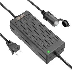 AC to DC Converter 120W 110V~240V to 12V 10A Car Cigarette Lighter Socket Power Adapter AC/DC Power Supply Transformer for Inflator Car Refrigerator Car Vacuum Cleaner