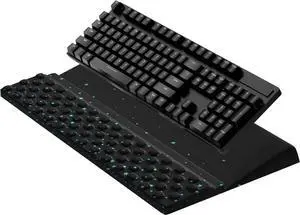 Computer Keyboard Stand with Wrist Rest Comfy Ergonomic Tilted Keyboard Holder Keyboard Tray Support for Office Home (Blue Starry Sky)