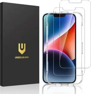 2-Pack Screen Protector for iPhone 16e/13/13 Pro/14 Double Shatterproof Tempered Glass [Easy Installation] [9H Hardness] [99.99% HD] [Case Friendly] for  13 Pro/13/14/16e 6.1 inch