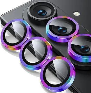 for Z Fold 7 Camera Lens Protector Case Cover - Ultra HD Anti-Reflective Tempered Metal Glass Anti Scratch Rear Camera Screen Protector Film for  Galaxy Z Fold 7 5G Accessories Colorful