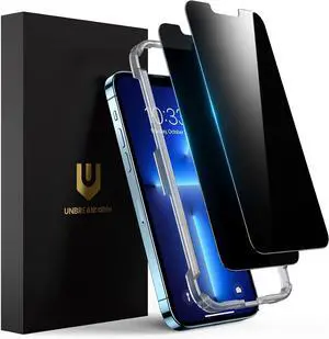 Privacy Screen Protector for iPhone 14/ iPhone 13/13 Pro Tempered Glass [True 28°Anti Spy] [9H Hardness] [Case Friendly] Private Protector for iPhone 6.1 - 2 Pack