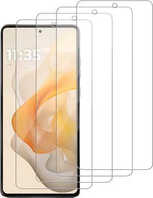 4 Pack Glass Screen Protector Compatible for Motorola Moto G Stylus 5G (2024) / XT2419 [9H Hardness]-HD Screen Tempered Glass Scratch Resistant Easy Install [Case Friendly]