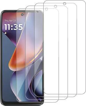 4 Pack Glass Screen Protector Compatible for Motorola Moto G 5G (2025) /XT2513 [9H Hardness]-HD Screen Tempered Glass Scratch Resistant Easy Install [Case Friendly]