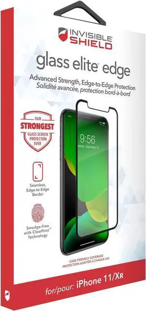 InvisibleShield Glass Elite Edge Screen Protector for iPhone 11 and iPhone XR Tempered Glass Smudge-Free ClearPrint Extreme Shatter Impact and Scratch Protection InvisibleShield Glass Elite Edge Screen Protector for iPhone 11 and iPhone XR Tempered Glass Smudge-Free ClearPrint Extreme Shatter Impact and Scratch Protection