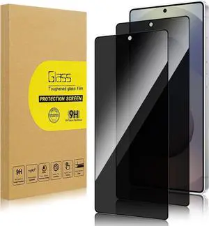2 Pack Privacy Screen Protector for  Galaxy S25 Ultra[Anti-Spy Tempered Glass] [Fingerprint Unlock Support] Anti-Scratch Bubble-Free Easy Install 9H Protective Glass for S25 Ultra