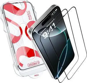 Screen Protector for iPhone 16 Pro Max MagicBox Tempered Glass Screen Protector iPhone 16 Pro Max (2 Pcs) Edge-to-Edge Protection with 2 Applicators 9H Hardness Oleophobic Coating Screen Protector for iPhone 16 Pro Max MagicBox Tempered Glass Screen Protector iPhone 16 Pro Max (2 Pcs) Edge-to-Edge Protection with 2 Applicators 9H Hardness Oleophobic Coating