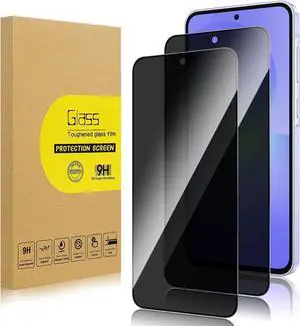 2 Pack Privacy Screen Protector for  Galaxy A36 5G[Anti-Spy Tempered Glass] Ultra HD Anti-Scratch Bubble-Free Easy Install 9H Protective Glass for Galaxy A36