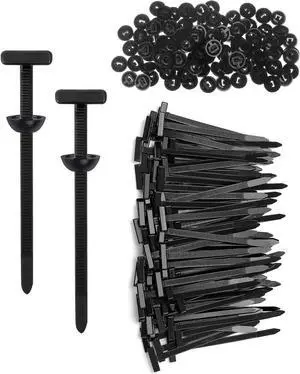 120Pcs Nylon Universal Cable Tie Buckle 2025 Upgrade Nylon Zip Ties Multipurpose Cable Ties Tool UV-Resistant Plastic Fasteners for Car Daily Auto Fixing Bumper Clips