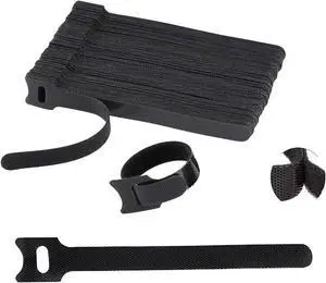 100 6 - in Reusable Velcro Ties: The Versatile Solution for Cable Management & Ideal for Gardening - Double as Cord Wraps & Gardening Ties