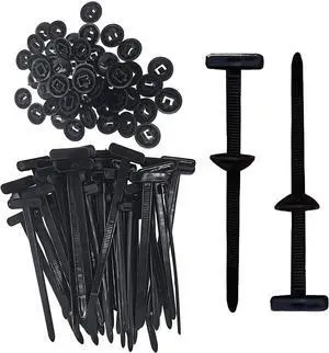 100PCS Nylon Universal Cable Tie Buckle Heavy Duty Self-Locking Nylon Zip Ties Holder Multipurpose Plastic Cable Ties Tool New Multifunctional Cable Tie Buckle for Car Daily Repair