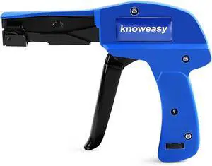 Cable Tie Gun Knoweasy Fastening Cable Tie Tool Die-Cast Steel Flush Cut Zip Tie Tool with Steel Handle for Nylon Cable 7 Inches Length Zip Tie Gun
