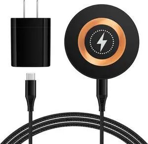 Magnetic Wireless Charger Dock Magsafe Fast Charging Pad for Android  Galaxy Z Fold7 Flip7 S25 Ultra Edge S24 FE S23 S22 S21 Wireless Charging Station with USB C Adapter for iPhone 16 15 Pixel9