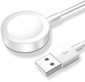 ???????? ???????????????? for  Watch Charger Magnetic Fast Charging Cable [Portable] Magnetic Wireless Charging Compatible with iWatch Series Ultra/SE/11/10/9/8/7/6/5/4/-[3.3FT] White