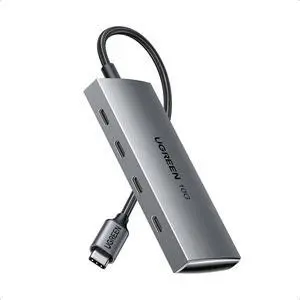 USB C Hub 10Gbps 4 Ports USB 3.2 Data Only Adapter High Speed Multiport Splitter for MacBook Air/Pro iMac iPad Pro iPhone 15/15 Pro Galaxy S23 and More