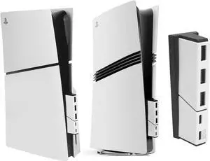 USB Hub for PS5 Slim & PS5 Pro USB Port Extender High-Speed Expansion Hub Extender PlayStation 5 Slim & PlayStation 5 Pro Adapter with 3 USB + 2 Type C Port(One Up to 10Gbps)