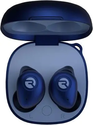 Fitness Bluetooth True Wireless Earbuds with Built in Mic 56 Hours of Battery IPX7 Waterproof Active Noise Cancellation Awareness Mode and Bluetooth 5.3 (Blue)