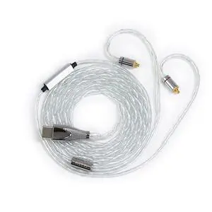 MATE Type C Headphone Decoding Upgrade Cable HIFI Earphone Detachable Cable with Microphone for  Galaxy Google Pixel and Most USB C Devices (Type C to MMCX)