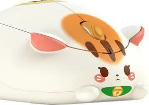 Cat Theme Wireless Gaming Mouse Fortune Cat Tri-Mode Mouse BT3.0/BT5.0/2.4G Cute Optical Cordless Cartoon Mice for Computer/Laptop/Desktop/PC Compatible with Mac/Win