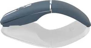 Bluetooth Arc Travel Mouse - BT & USB Wireless Dual Mode Rechargeable Slim Rotatable Portable 3-Speed DPI Silent Computer Mouse for Laptop PC Chromebook Tablet - Sapphire Blue Bluetooth Arc Travel Mouse - BT & USB Wireless Dual Mode Rechargeable Slim Rotatable Portable 3-Speed DPI Silent Computer Mouse for Laptop PC Chromebook Tablet - Sapphire Blue