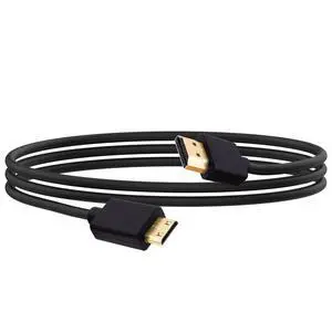 Mini HDMI Male to HDMI Male Cable Adapter High Speed Bi-Directional Converter Mini HDMI Cord Support 4K@60Hz 3D for Camera Tablet Laptop Projector Monitor -1.5m